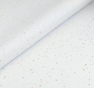 Luxury White Tissue Paper with Rose Gold sparkle 5 sheets